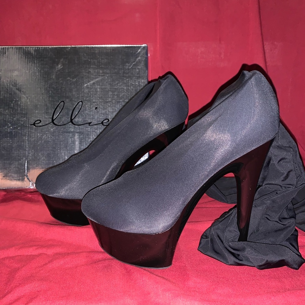 Ellie thigh high stocking heels